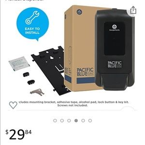 NEW Georgia-Pacific Blue Ultra Soap and Sanitizer Dispenser, Manual Dispenser